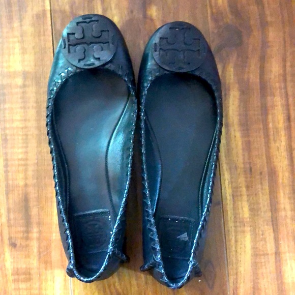 Tory Burch Shoes - Tory Burch Black Flats size 9